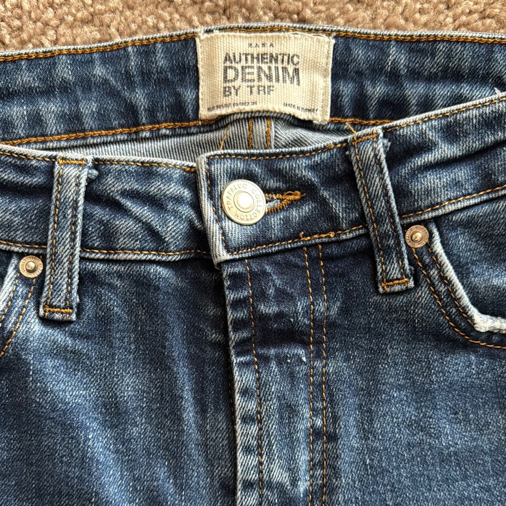 Zara Blue Slim Jeans Classic Style - Picture 2 of 3